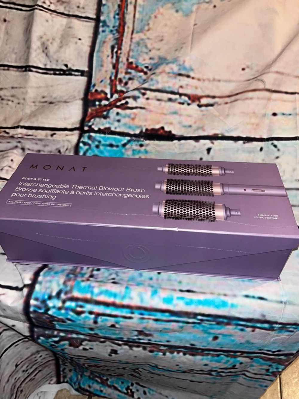 MONAT Interchangeable Thermal Blowout Brush Set - Lavender